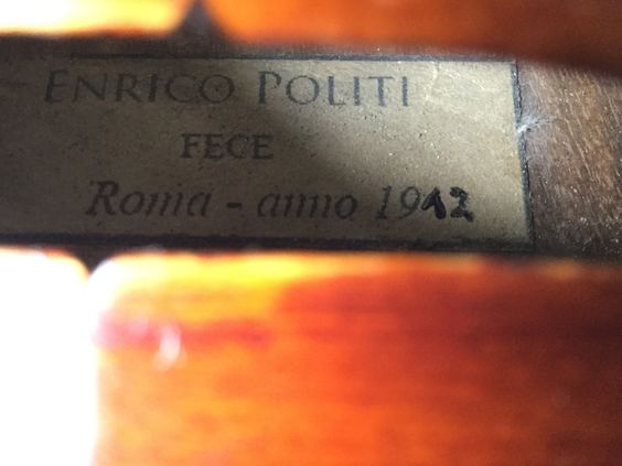 Violín Enrico Politi 1912 - Amadeus