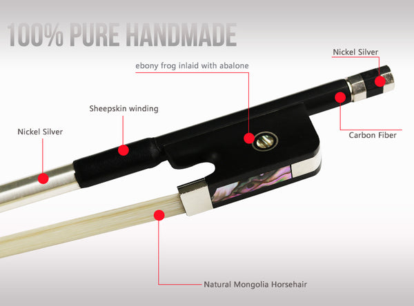 Arco Cello Fibra Carbono Deluxe - Amadeus